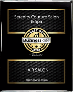 Serenity Couture Business Rate 2024 best of Rochester Hair Salon award